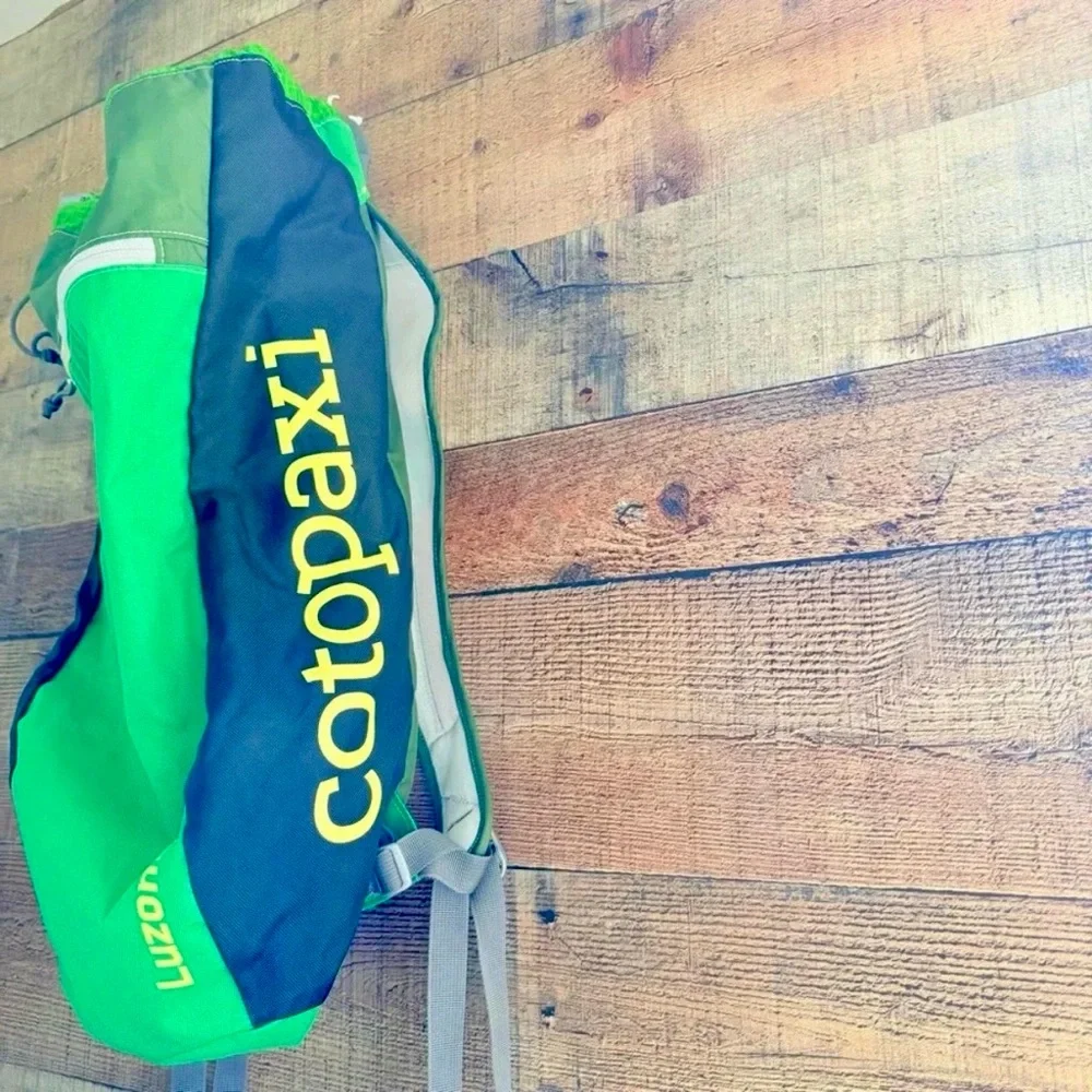 Cotopaxi Luzon Backpack in Green, Blue & Yellow - Picture 3 of 7